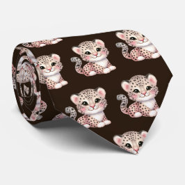 Leopard Print Modern Kawaii Niedlich Cheetah Babys Krawatte