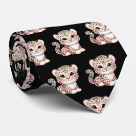Leopard Print Modern Kawaii Niedlich Cheetah Babys Krawatte