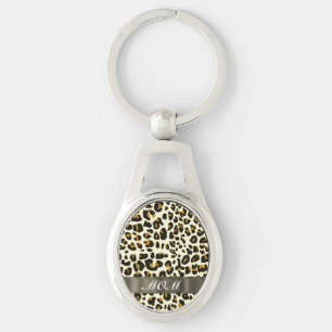 Leopard Print Mom Text Schlüsselanhänger