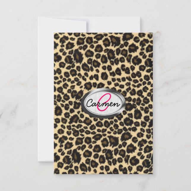Leopard Print Monogram (Vorderseite)