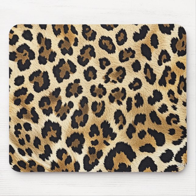 Leopard Print Mouse Mat Mousepad (Vorne)