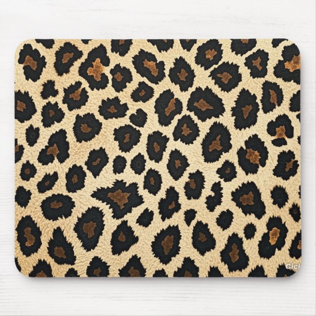 Leopard Print Mouse Mat Mousepad (Vorne)