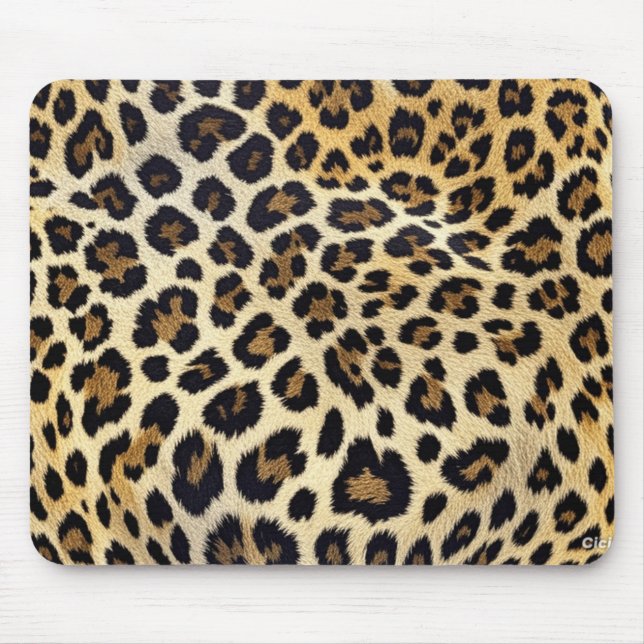 Leopard Print Mouse Mat Mousepad (Vorne)