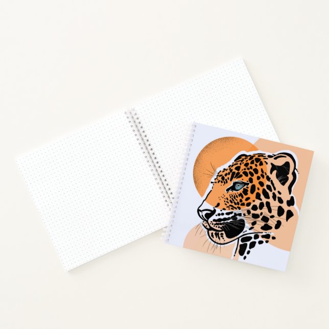 Leopard Print Notebook - Animal Print Journal Notizbuch (Innenseite)