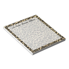 Leopard Print Notizblock