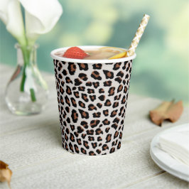 Leopard Print Pappbecher