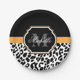 Leopard Print Pappteller