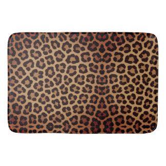 Leopard Print Pattern Badematte