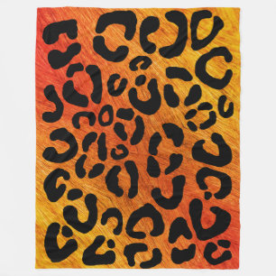 Leopard Print Pattern Fleece Blanket