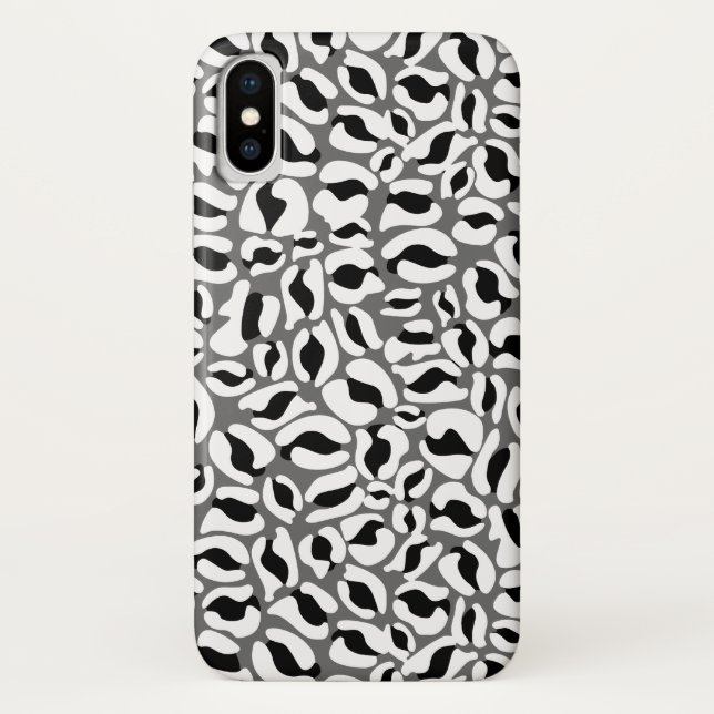Leopard Print Pattern Jungle monochrom Case-Mate iPhone Hülle (Rückseite)