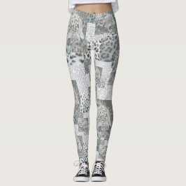 Leopard Print Pattern Legierung Leggings