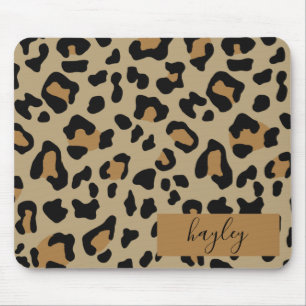 Leopard Print Personalisiert Mousepad