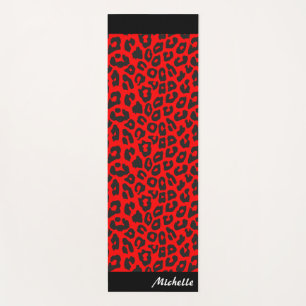 Leopard Print Personalisiert Yogamatte