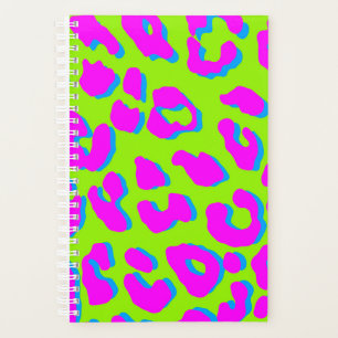 Leopard Print Pink Green Blue Planer