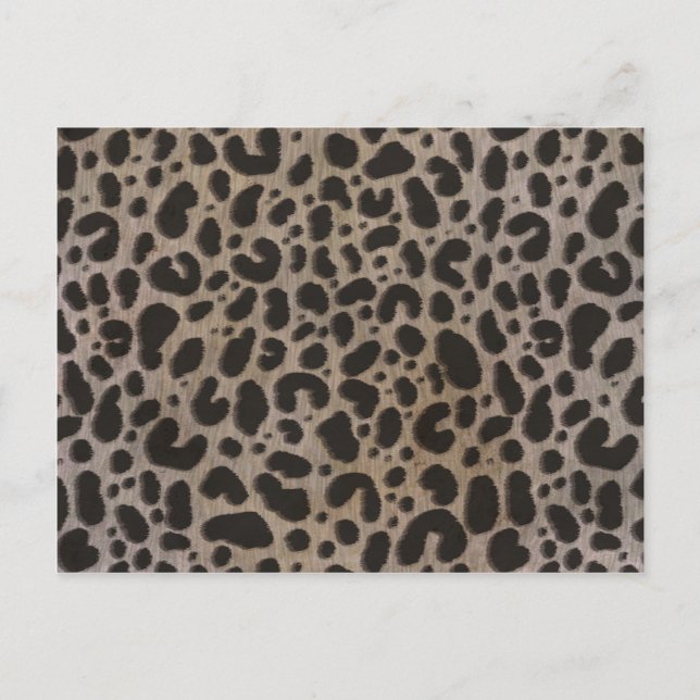 Leopard Print Postkarte (Vorderseite)