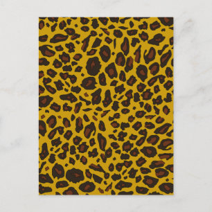 Leopard Print Postkarte