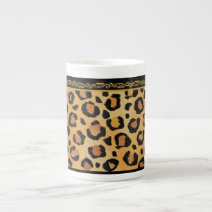 Leopard Print Prozellantasse