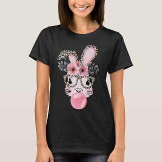 Leopard Print Rabbit Bunny Blasblase Gum East T-Shirt