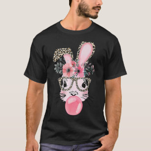 Leopard Print Rabbit Bunny Blasblase Gum East T-Shirt