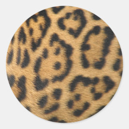 Leopard Print Runder Aufkleber
