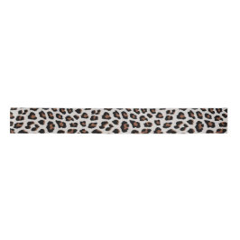 Leopard Print Satinband