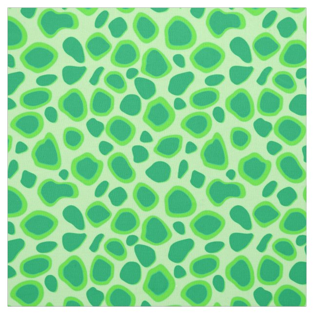 Leopard Print - Schatten von Mint Greenmint Stoff (Muster)