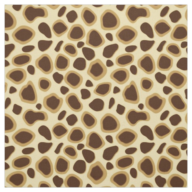 Leopard Print - Schokolade Brown und Camel Tan Stoff (Muster)