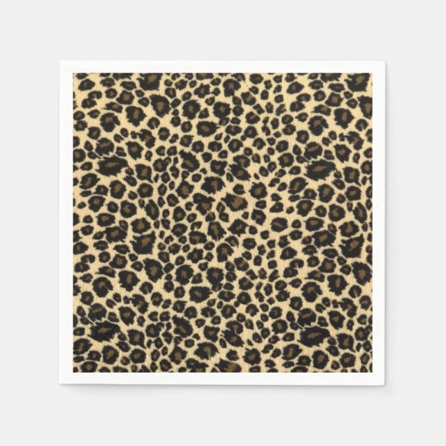 Leopard Print Serviette (Vorderseite)