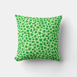 Leopard Print - Shades of Lime Green Kissen