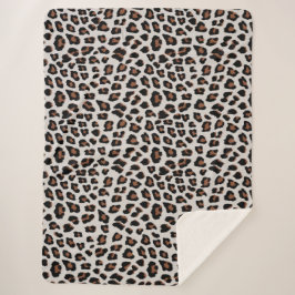 Leopard Print Sherpadecke