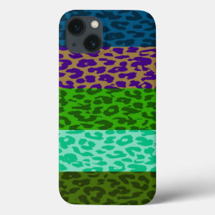 Leopard Print Skin Striping Muster 8 iPhone 13 Hülle