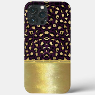 Leopard Print Sparkle Coole Muschel Gold Design Fa Case-Mate iPhone Hülle
