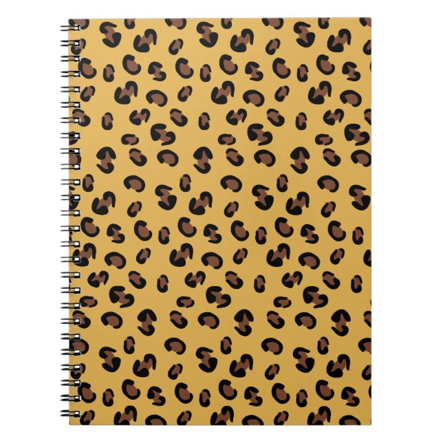 Leopard Print Spiral Notebook Notizblock (Vorderseite)