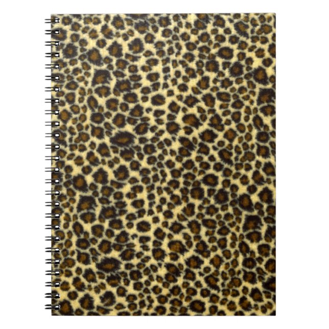 Leopard Print Spiral Notebook Notizblock (Vorderseite)
