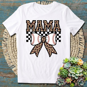 Leopard Print Tennis Mama Perfekt für Tennis Mamas T-Shirt
