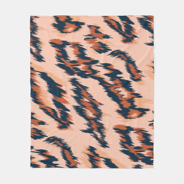 Leopard Print: Textil Nahtlos Design. Fleecedecke (Vorderseite)