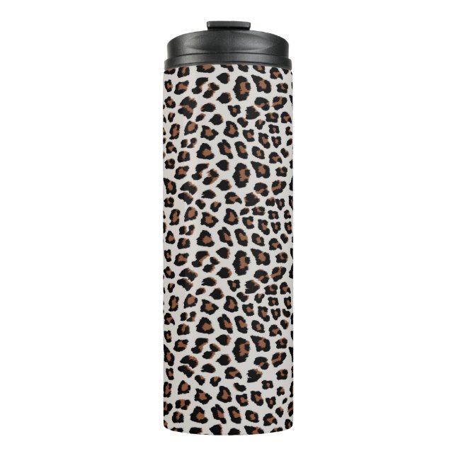 Leopard Print Thermosbecher (Vorderseite)