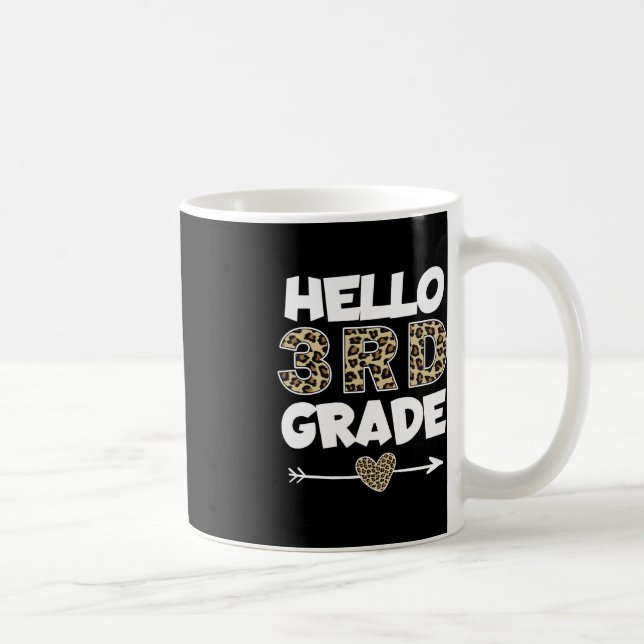 Leopard Print Third Grade Teacher Kaffeetasse (Rechts)