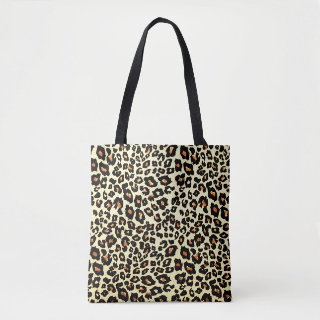 Leopard Print Totasche Art Tasche (Vorderseite)