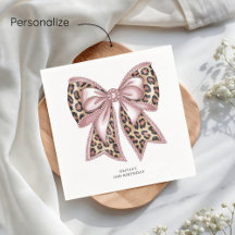 Leopard Print Two Wild Bow 2. Geburtstag