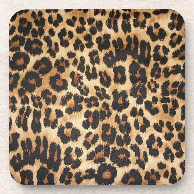 Leopard Print Untersetzer Set (Vorderseite)