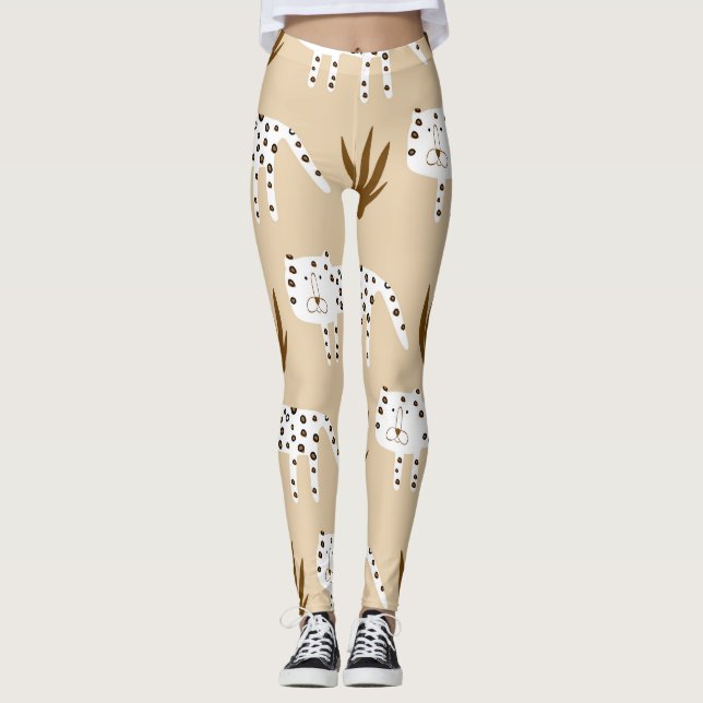 Leopard Print: Zeitloses Muster. Leggings (Vorderseite)
