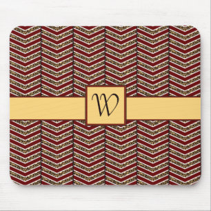 Leopard Print Zickzack Mousepad