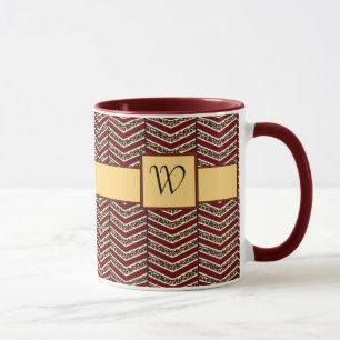 Leopard Print Zickzack Tasse