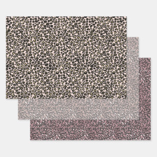 Leopard Prints Geschenkpapier Set
