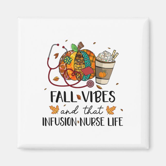 Leopard Pumpkin Fall Vibes und diese Infusion Kran Magnet (Vorne)