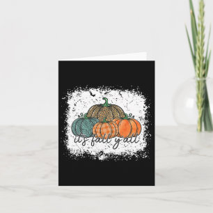 Leopard Pumpkin Herbst sein Fall Yall geblasen Karte