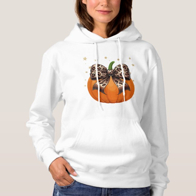 Leopard Pumpkin Hoodie (Vorderseite)