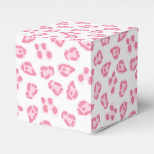 Leopard-Punkt in Rosa Geschenkschachtel