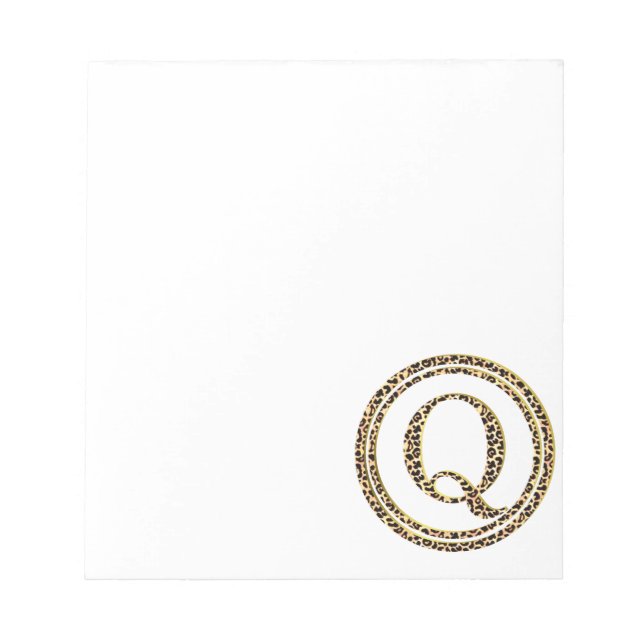 Leopard Q Notizblock (Vorderseite)